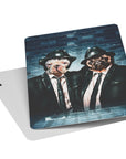 'The Blues Doggos' Personalized 2 Pet Playing Cards