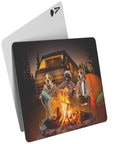 'The Campers' Personalized 3 Pet Playing Cards