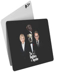 'The Dogfathers & Dogmother' Personalized 4 Pet Playing Cards