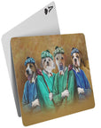 'The Golfers' Personalized 4 Pet Playing Cards