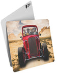 'The Hot Rod' Personalized 4 Pet Playing Cards