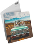 'The Lowriders' Personalized 3 Pet Playing Cards