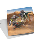 'The Motocross Riders' Personalized 2 Pet Playing Cards