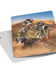 'The Motocross Riders' Personalized 3 Pet Playing Cards