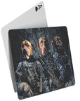 'The Navy Veterans' Personalized 3 Pet Playing Cards