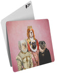 'The Royal Ladies' Personalized 4 Pet Playing Cards