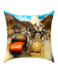 'Harley Wooferson' Personalized 2 Pet Throw Pillow