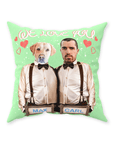 'We Love You' Personalized Pet/Human Throw Pillow