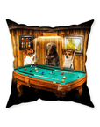 'The Pool Players' Personalized 3 Pet Throw Pillow
