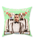 'We Love You' Personalized Pets/Human Throw Pillow