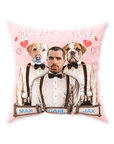 'We Love You' Personalized Pets/Human Throw Pillow