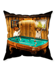 'The Pool Players' Personalized 2 Pet Throw Pillow