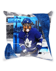 'Toronto Maple Woofs' Personalized Pet Throw Pillow
