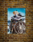 'Viking Warrior' Personalized Dog Poster