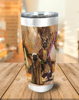 'Yodogg & Jedi-Doggo' Personalized 2 Pet Tumbler