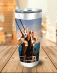 'Titanic Doggos' Personalized 2 Pet Tumbler