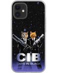'Cats in Black' Personalized 2 Pet Phone Case