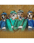 'The Golfers' Personalized 4 Pet Puzzle