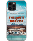 'Thelmutt and Borkise' Personalized 2 Pet Playing Cards