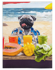 'The Beach Dog' Personalized Pet Blanket