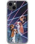 '1980s Lazer Portrait' Personalized 2 Pet Phone Case