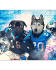 'Carolina Doggos' Personalized 2 Pet Poster