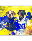 'Los Angeles Doggos' Personalized 2 Pet Poster