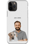 Personalized Modern Pet & Human Phone Case