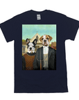 'American Pawthic' Personalized 2 Pet T-Shirt