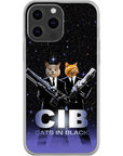 'Cats in Black' Personalized 2 Pet Phone Case