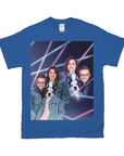 1980s Lazer Portrait Personalized T-Shirt for Pets and Humans Custom Portrait Tee