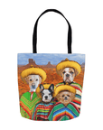 '4 Amigos' Personalized 4 Pet Tote Bag