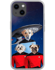 'Doggo-Trek' Personalized 3 Pet Phone Case