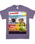 'The Beach Dogs' Personalized 2 Pet T-Shirt