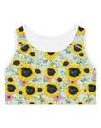 Custom Sports Bra (Sunflower Sky: 1-4 Pets)