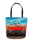 'The Classic Paw-Vette' Personalized 4 Pet Tote Bag