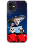 'Doggo-Trek' Personalized 3 Pet Phone Case