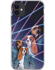 '1980s Lazer Portrait' Personalized 2 Pet Phone Case