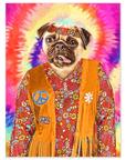 'The Hippie (Female)' Personalized Dog Poster