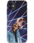 '1980s Lazer Portrait' Personalized Pet Phone Case