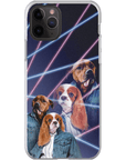 '1980s Lazer Portrait' Personalized 2 Pet Phone Case