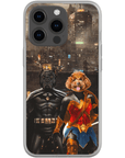 'Batdog & Wonder Doggette' Personalized 2 Pet Phone Case