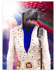 'Elvis Pawsley' Personalized Pet Poster