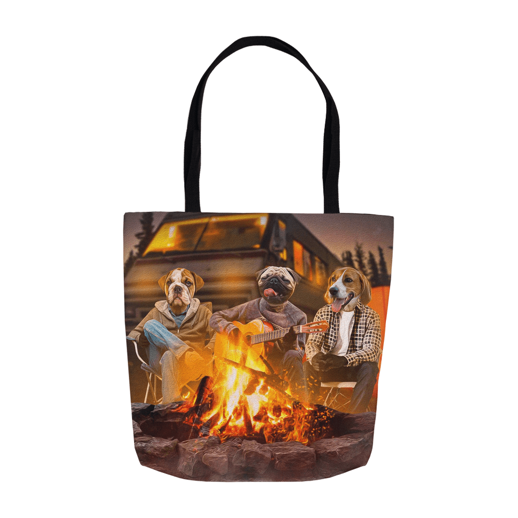 &#39;The Campers&#39; Personalized 3 Pet Tote Bag