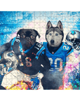 'Carolina Doggos' Personalized 2 Pet Puzzle