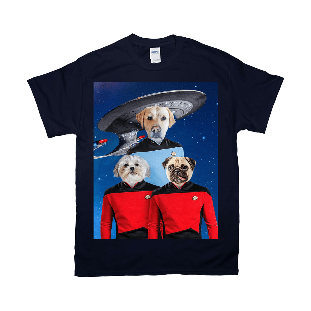 &#39;Doggo-Trek&#39; Personalized 3 Pet T-Shirt