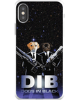 'Dogs in Black' Personalized 2 Pet Phone Case