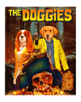 'The Doggies' Personalized 2 Pet Standing Canvas
