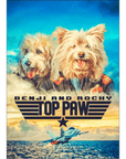Top Paw: Personalized 2 Pet Poster