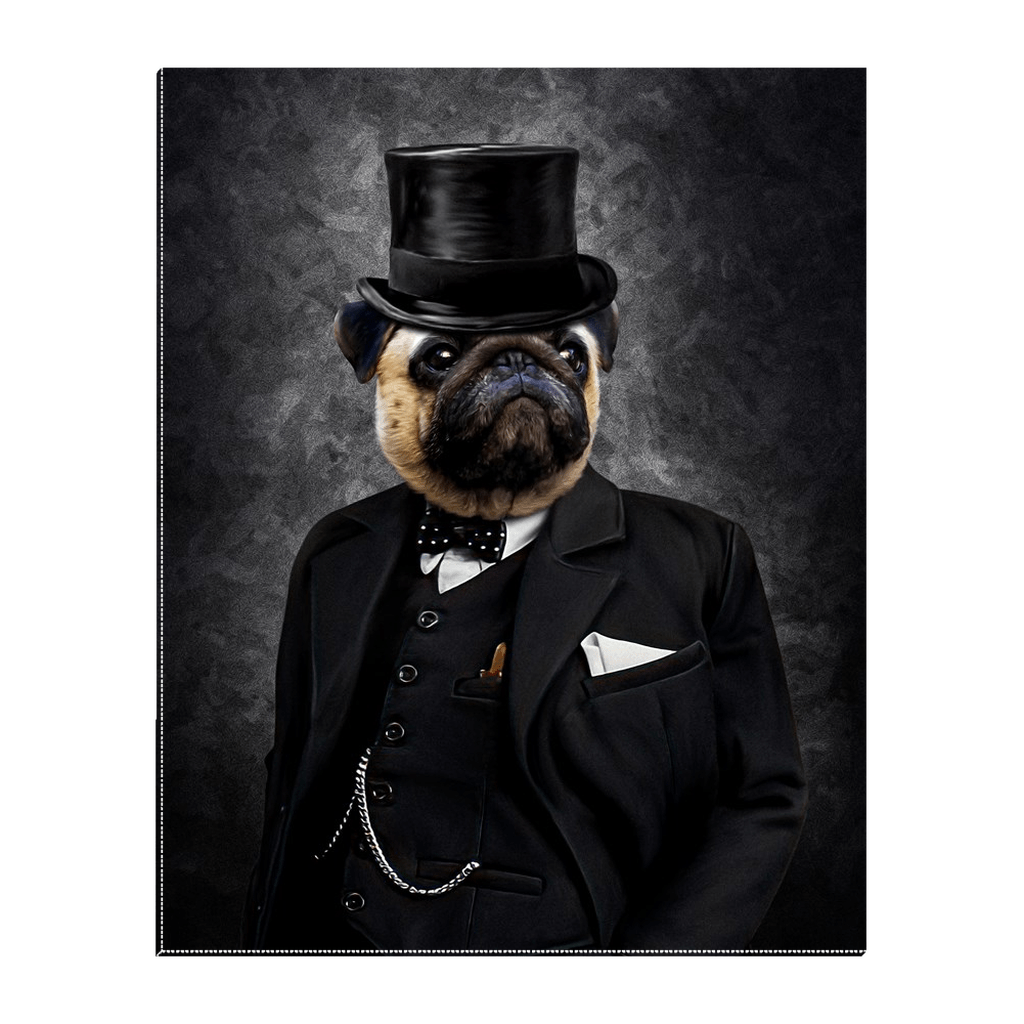 &#39;The Winston&#39; Personalized Pet Standing Canvas